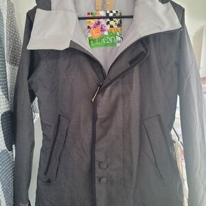 Burton Women's Black and Gray Ski Jacket